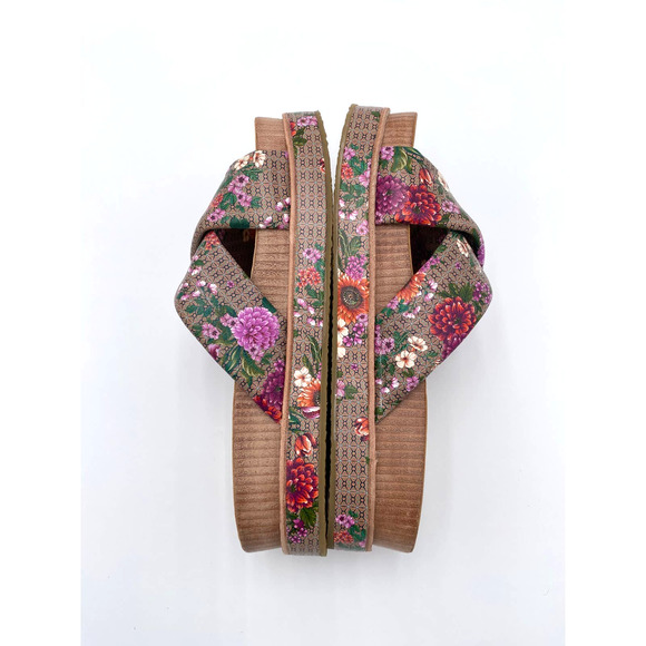 Johnny Was Jenna Floral Crisscross Platform Sandal EUC Woman's SZ: 7.5 WS3122 - Picture 6 of 10